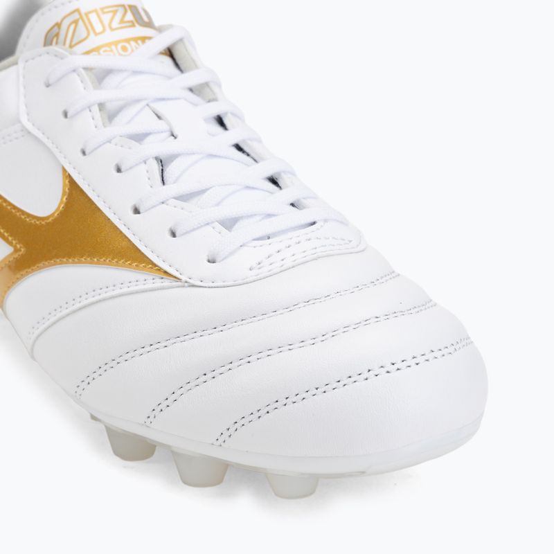 Football boots Mizuno Morelia II Pro FG white/football gold/galaxy silver 7