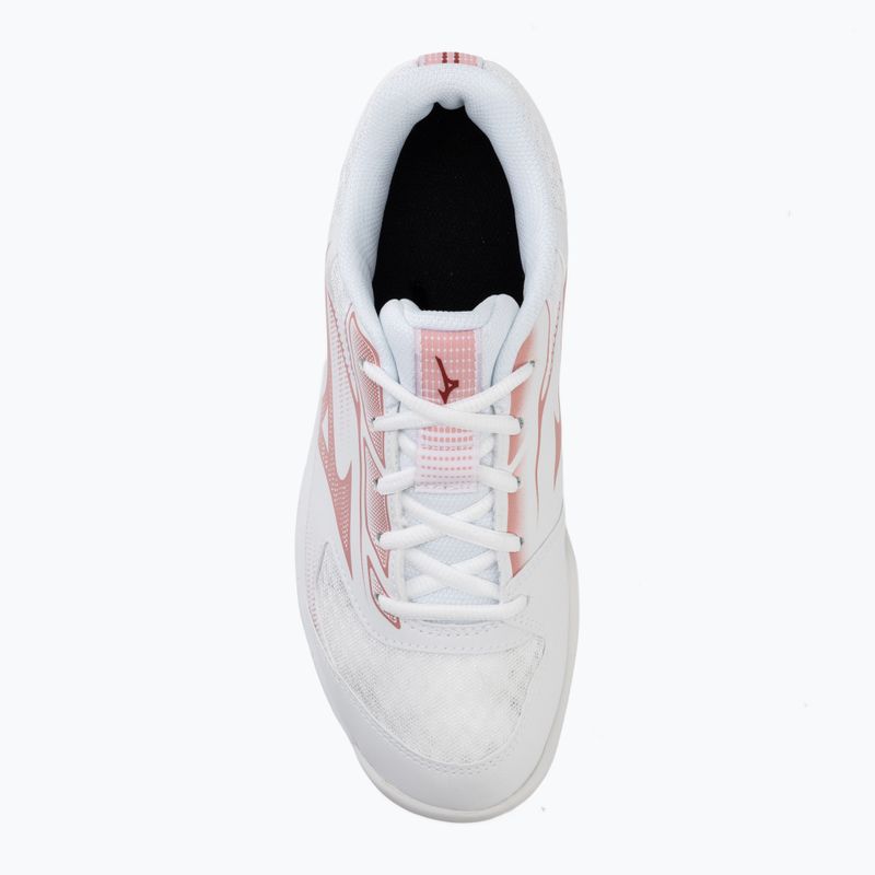 Women's volleyball shoes Mizuno Cyclone Speed 5 white/rose elegance/lava falls 5
