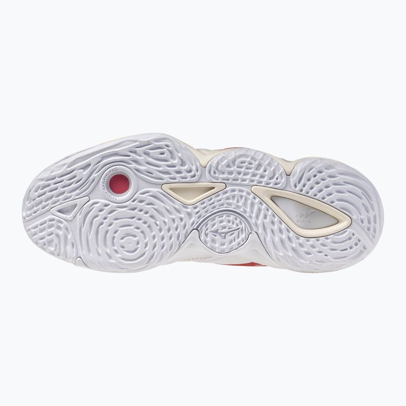 Women's volleyball shoes Mizuno Wave Momentum Elite Mid white/rose elegance/lava falls 2