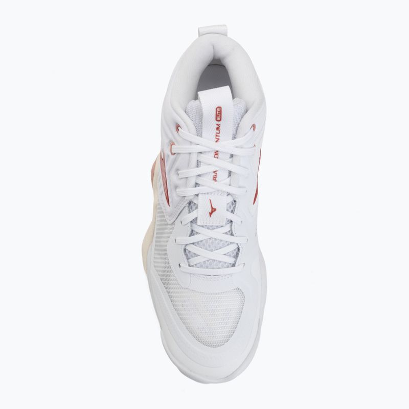 Women's volleyball shoes Mizuno Wave Momentum Elite Mid white/rose elegance/lava falls 5