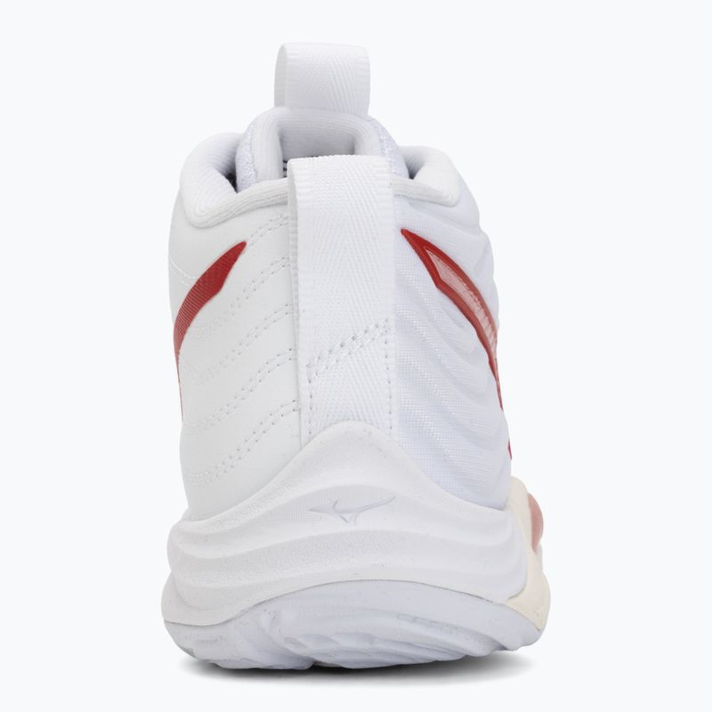 Women's volleyball shoes Mizuno Wave Momentum Elite Mid white/rose elegance/lava falls 6