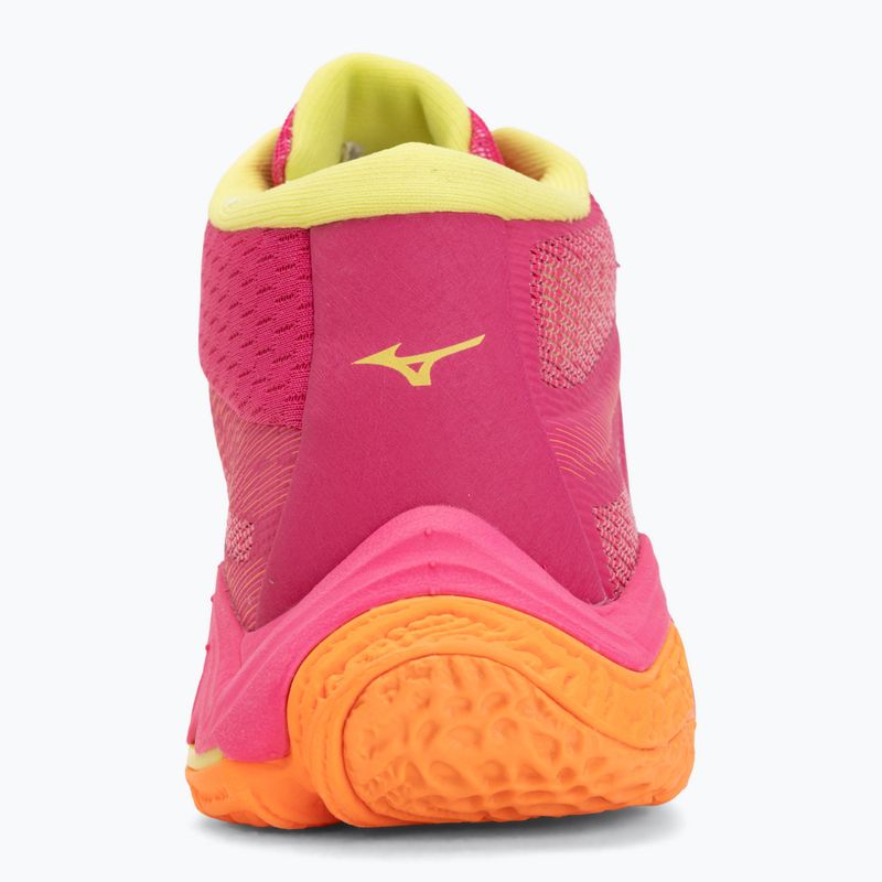 Volleyball shoes Mizuno Wave Lightning Elite Mid pink tetra/fortune yellow/light 6