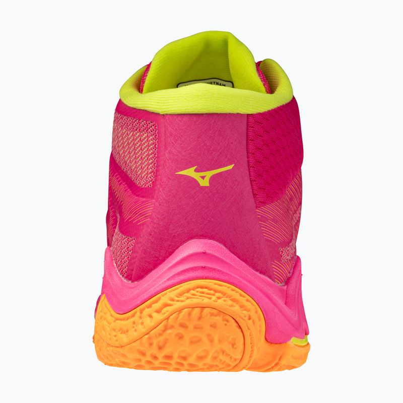 Volleyball shoes Mizuno Wave Lightning Elite Mid pink tetra/fortune yellow/light 3