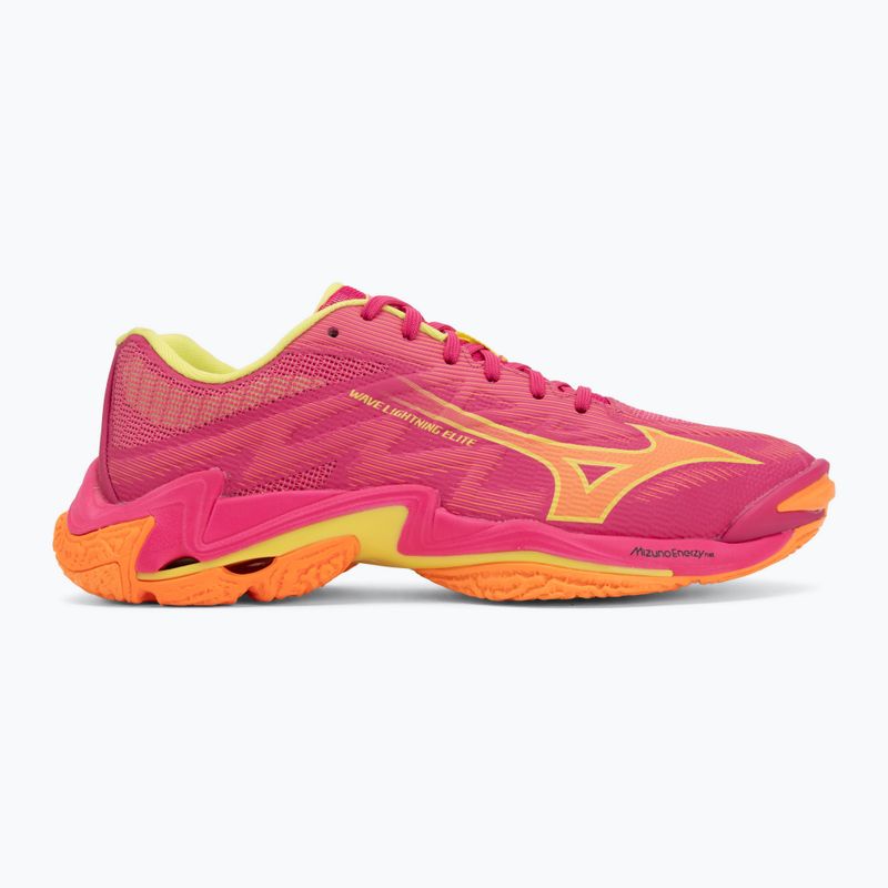 Volleyball shoes Mizuno Wave Lightning Elite pink tetra/fortune yellow/ligh 2