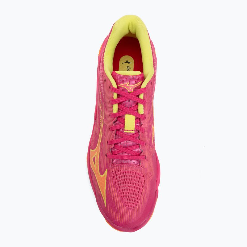 Volleyball shoes Mizuno Wave Lightning Elite pink tetra/fortune yellow/ligh 5