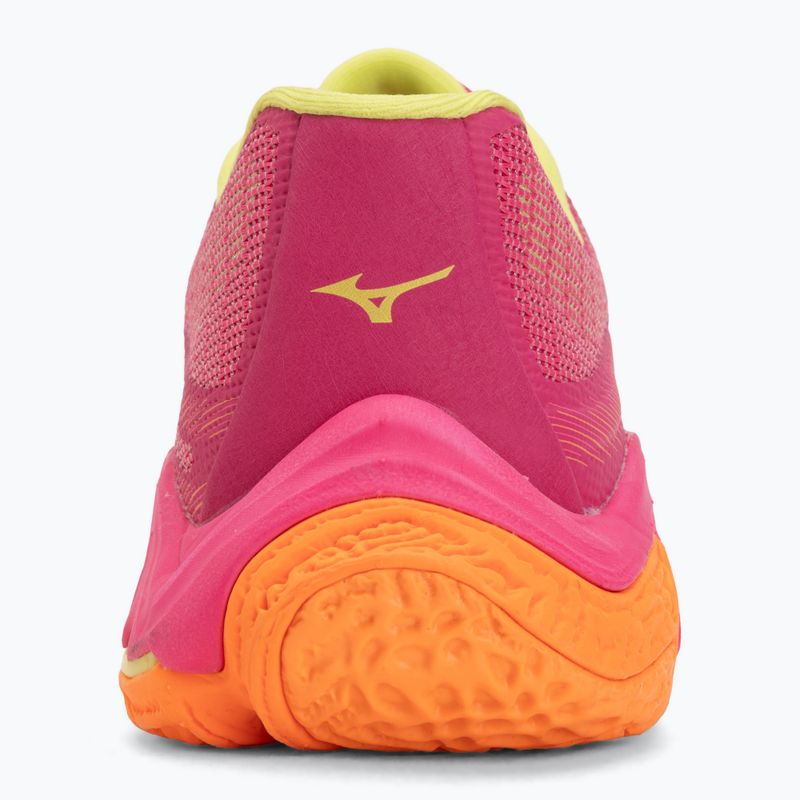 Volleyball shoes Mizuno Wave Lightning Elite pink tetra/fortune yellow/ligh 6
