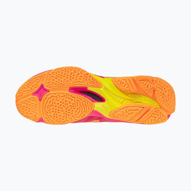 Volleyball shoes Mizuno Wave Lightning Elite pink tetra/fortune yellow/ligh 4
