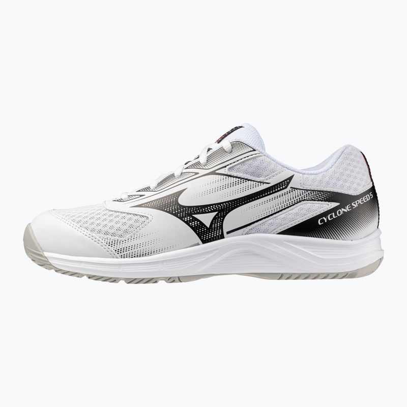Volleyball shoes Mizuno Cyclone Speed 5 white/black/fiery red 8