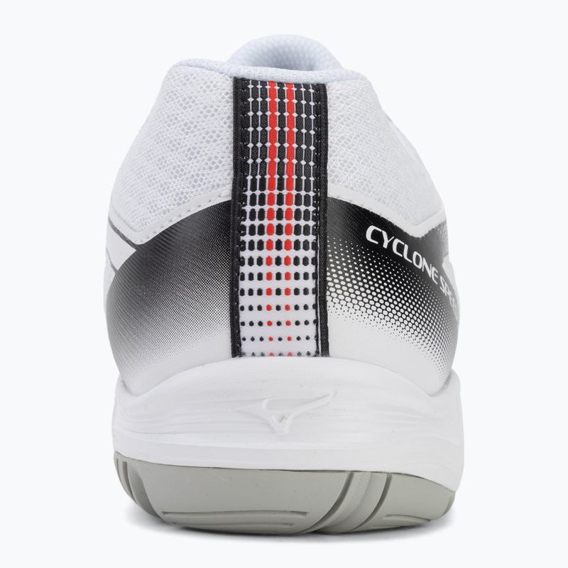 Volleyball shoes Mizuno Cyclone Speed 5 white/black/fiery red 6