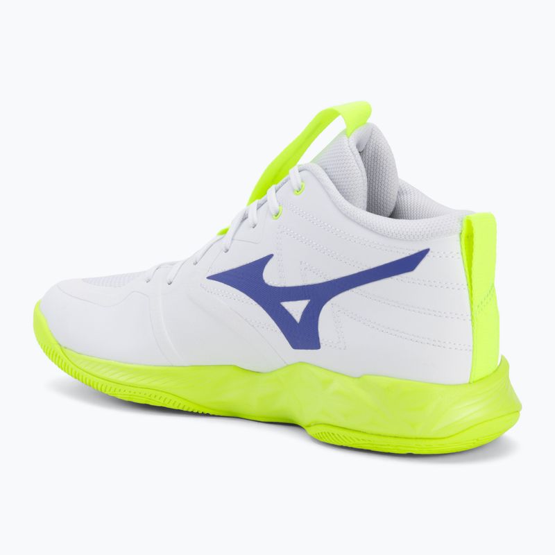 Volleyball shoes Mizuno Wave Momentum Pro Mid white/lightning yellow/dazzling blue 3