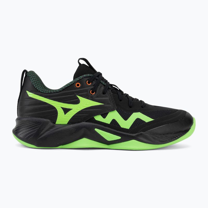 Volleyball shoes Mizuno Wave Momentum Pro black/glowing apple/mandarin orange 2