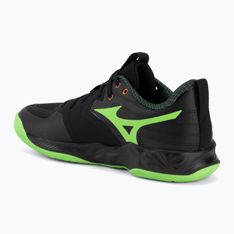 Volleyball shoes Mizuno Wave Momentum Pro black/glowing apple/mandarin orange 3