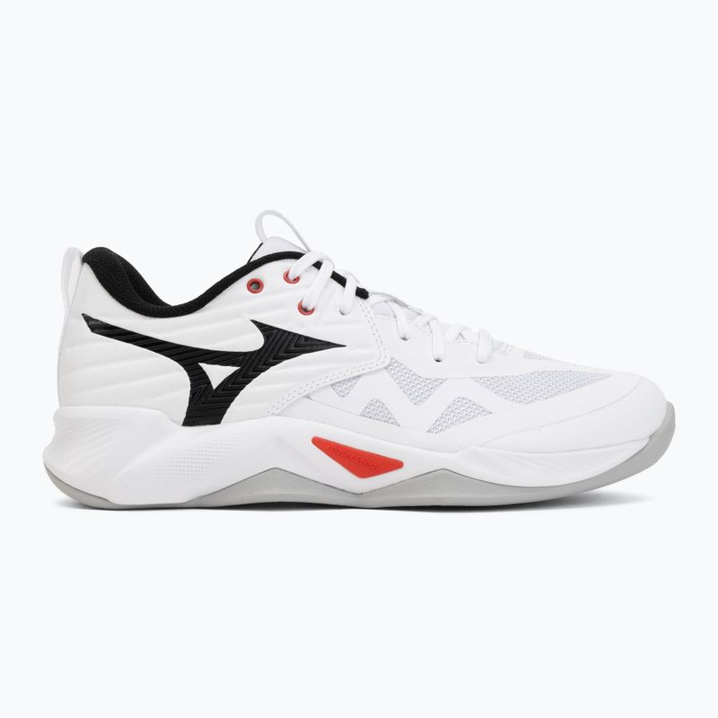 Volleyball shoes Mizuno Wave Momentum Pro white/black/fiery red 2