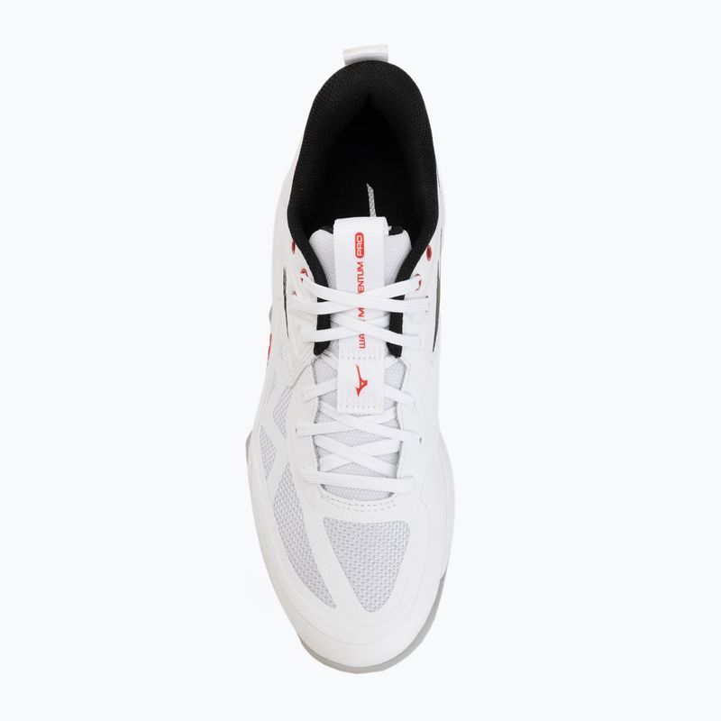 Volleyball shoes Mizuno Wave Momentum Pro white/black/fiery red 5