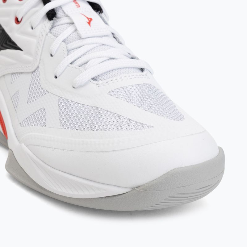 Volleyball shoes Mizuno Wave Momentum Pro white/black/fiery red 7
