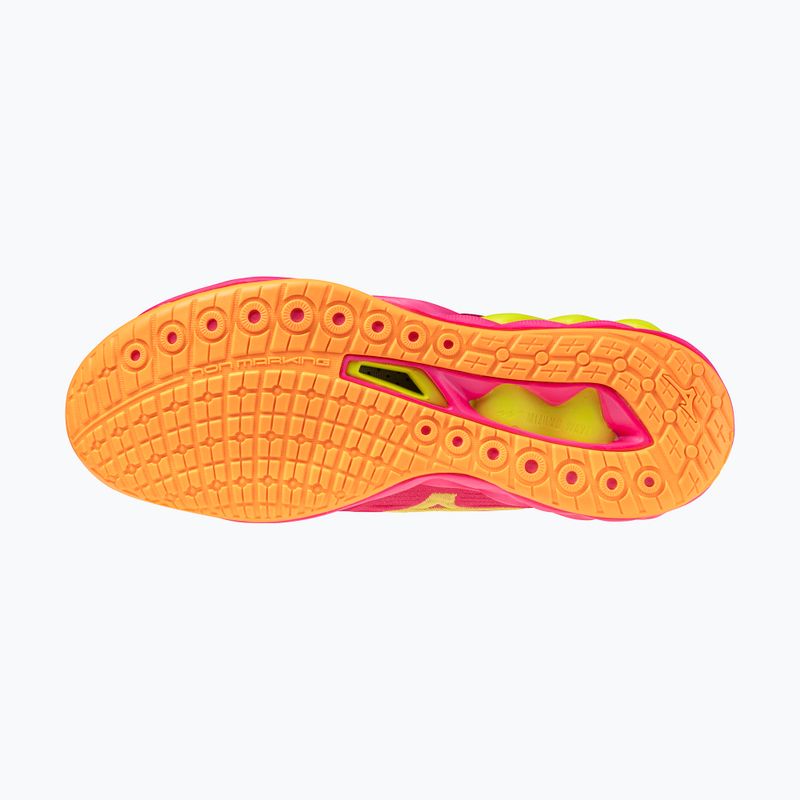Volleyball shoes Mizuno Wave Luminous 3 mugen pink tetra/fortune yellow/ligh 4