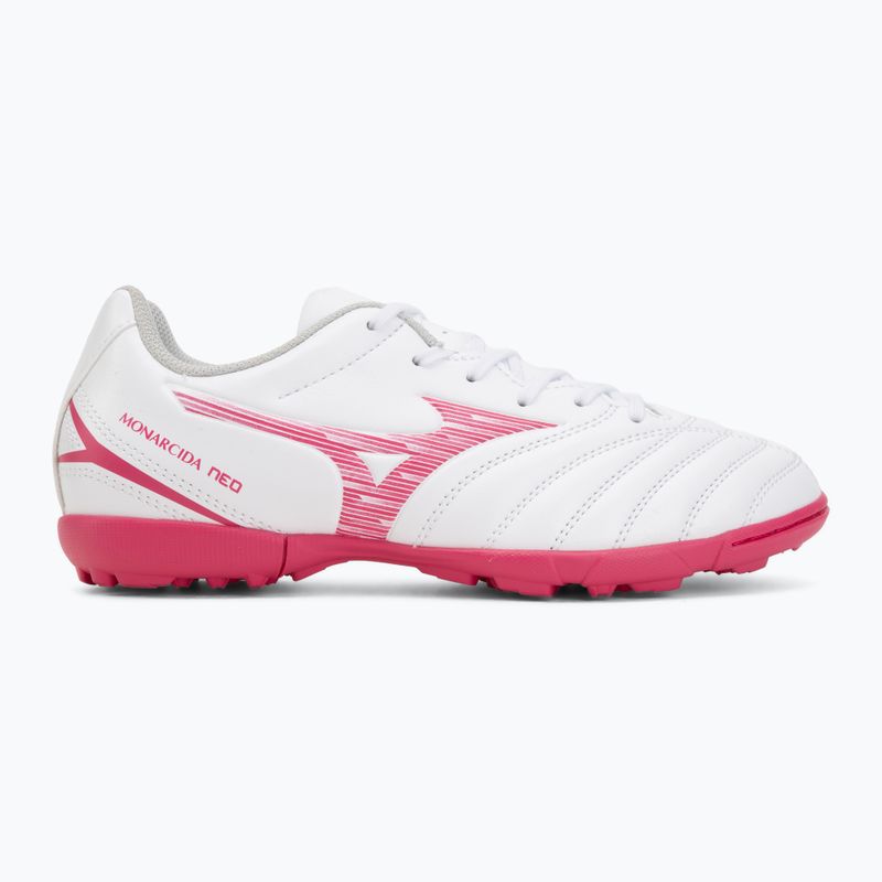 Children's football boots Mizuno Monarcida Neo III Select Jr AS white/fuchsia purple 2