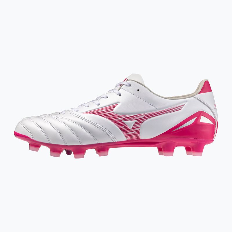 Football boots Mizuno Morelia Neo IV Pro FG white/fuchsia purple/fuchsia purple