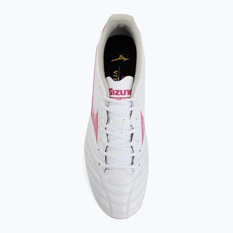Football boots Mizuno Morelia Neo IV Pro FG white/fuchsia purple/fuchsia purple 5