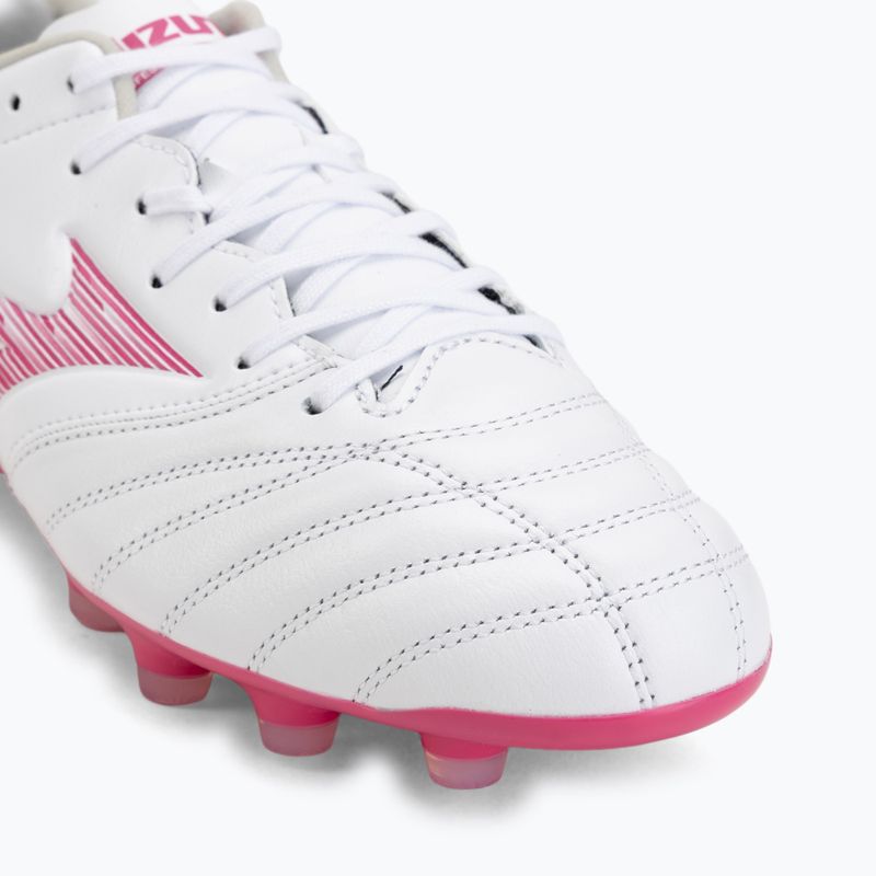 Football boots Mizuno Morelia Neo IV Pro FG white/fuchsia purple/fuchsia purple 7