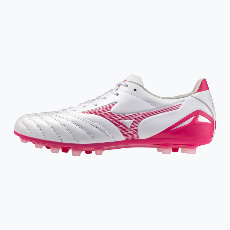Football boots Mizuno Morelia Neo IV Pro AG white/fuchsia purple/fuchsia purple