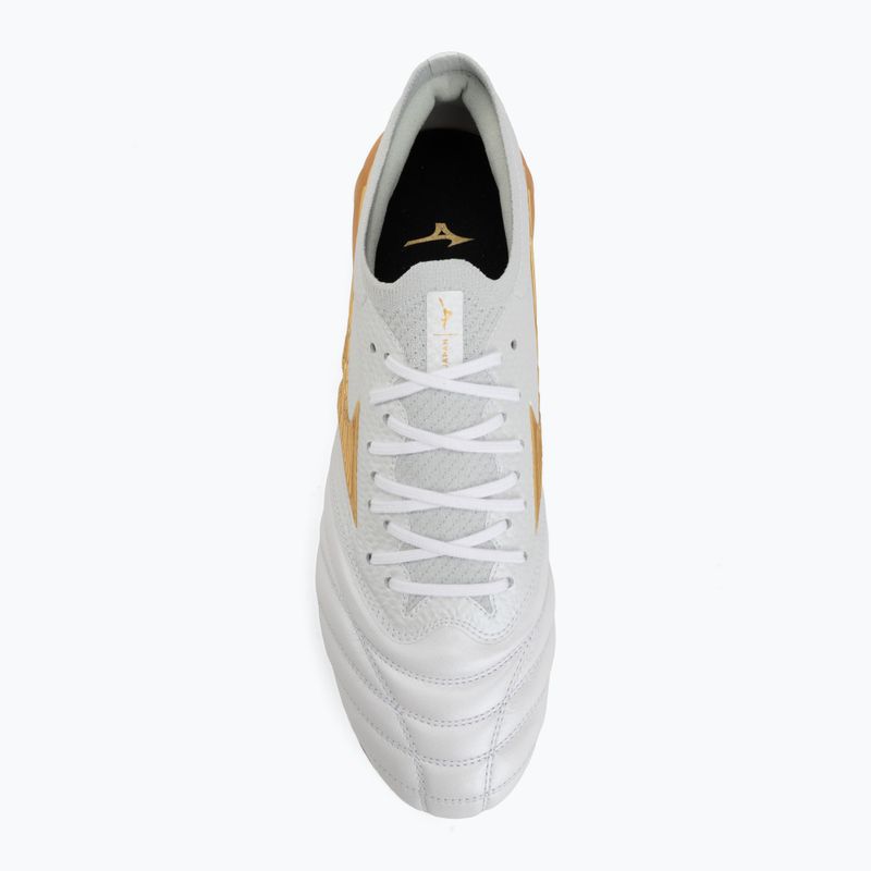 Football boots Mizuno Morelia Neo IV Beta Japan FG white/mp gold/cool gray 3c 5