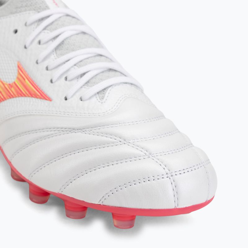 Football boots Mizuno Morelia Neo IV Beta Japan FG white/pink tetra/fuchsia purple 7