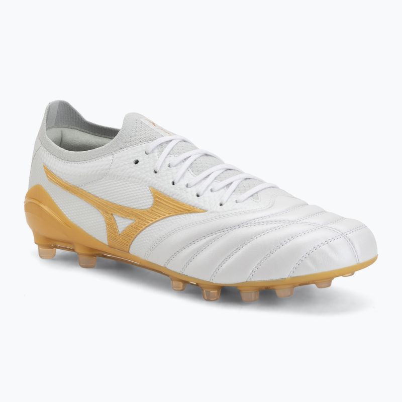 Football boots Mizuno Morelia Neo IV Beta Japan AG white/mp gold/cool gray 3c
