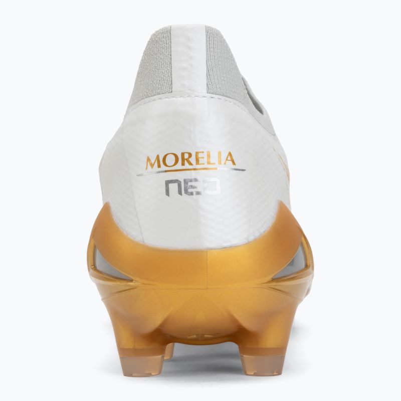 Football boots Mizuno Morelia Neo IV Beta Elite FG white/mp gold/cool gray 3c 6