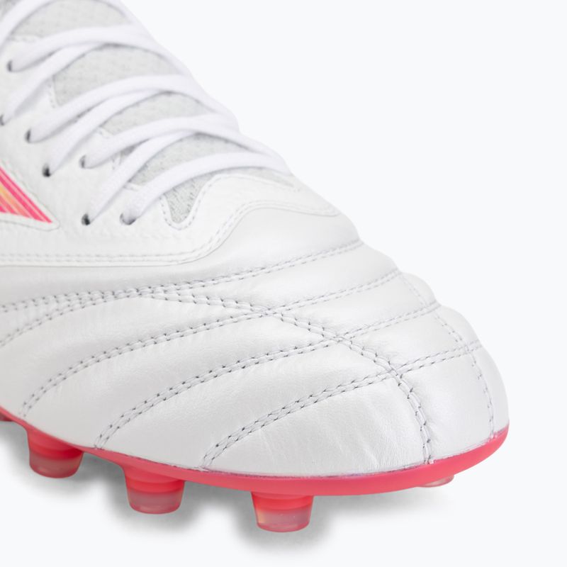 Football boots Mizuno Morelia Neo IV Beta Elite FG white/pink tetra/fuchsia purple 7