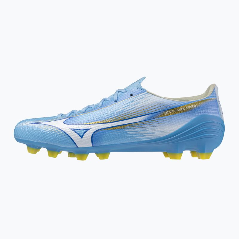 Football boots Mizuno Alfa III Pro FG celeste/white