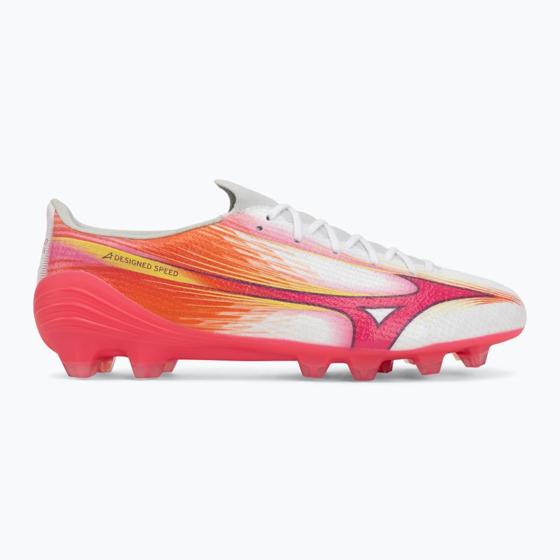 Football boots Mizuno Alfa III Pro FG white/fuchsia purple 2