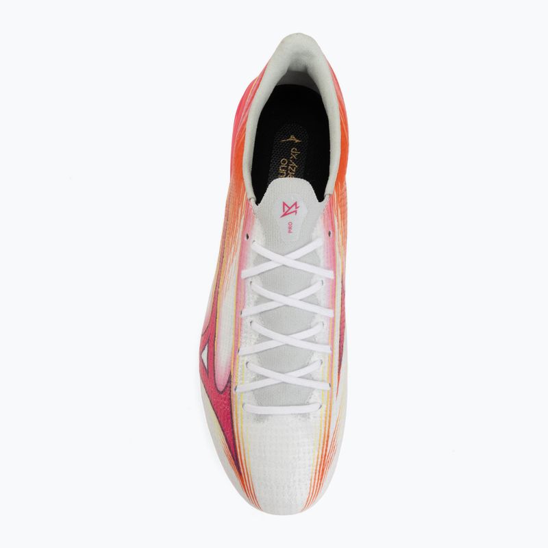 Football boots Mizuno Alfa III Pro FG white/fuchsia purple 5