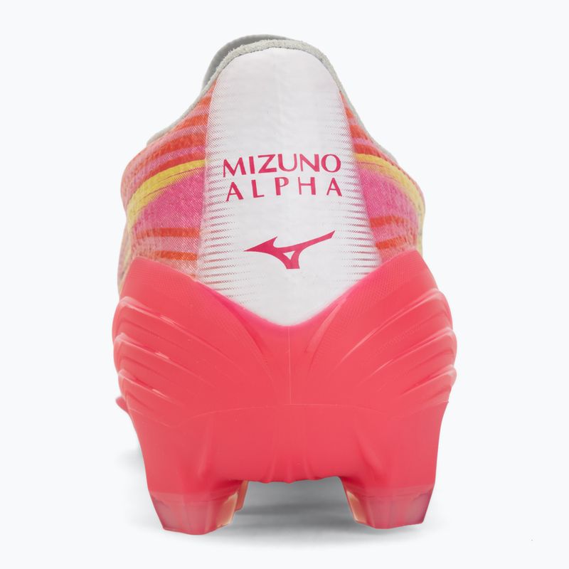 Football boots Mizuno Alfa III Pro FG white/fuchsia purple 6