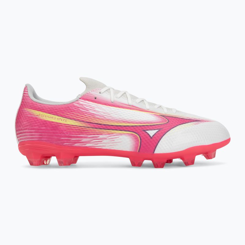 Football boots Mizuno Alfa III Select FG white/fuchsia purple 2