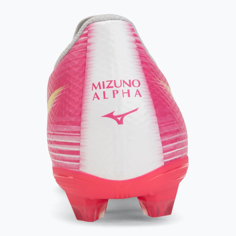 Football boots Mizuno Alfa III Select FG white/fuchsia purple 6