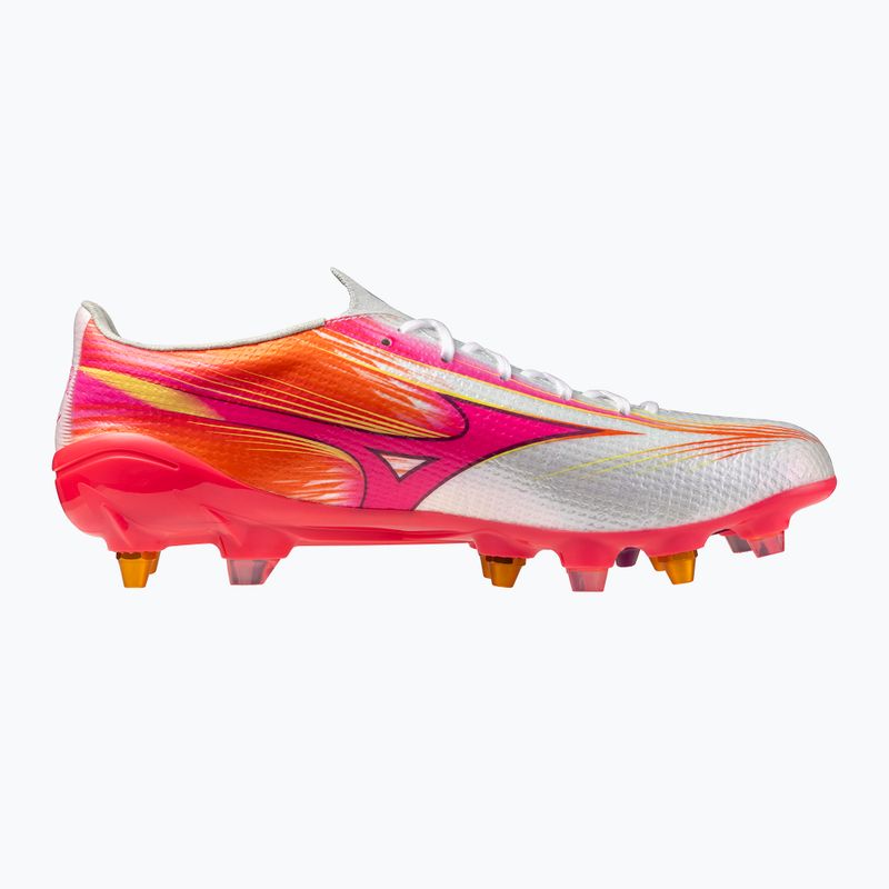 Football boots Mizuno Alpha III Japan Mix white/fuchsia purple 2
