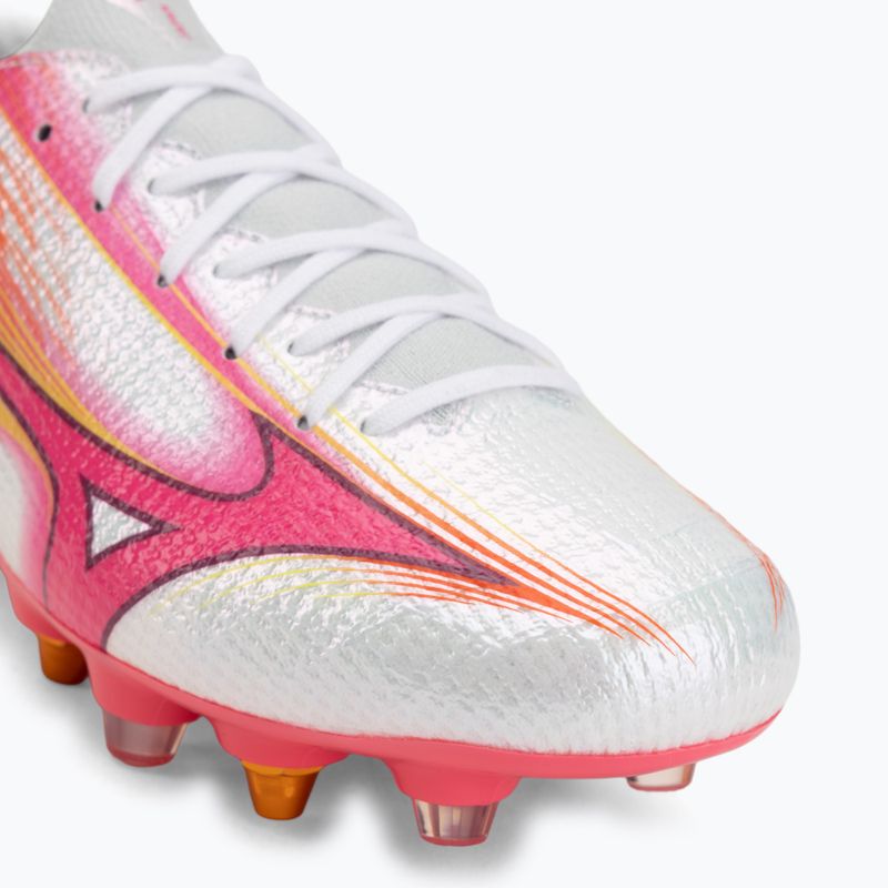 Football boots Mizuno Alpha III Japan Mix white/fuchsia purple 7