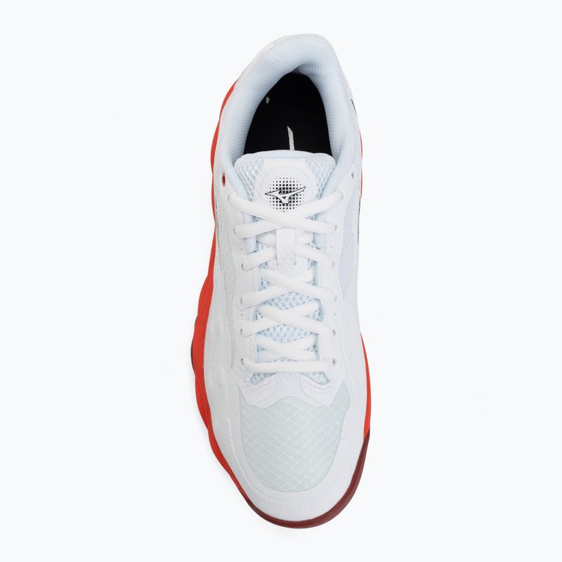 Men's tennis shoes Mizuno Wave Enforce Court CC fiery red/white/sun-dried tomato 5