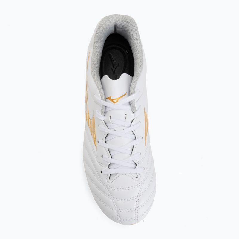 Children's football boots Mizuno Monarcida Neo III Select FG white/mp gold 5