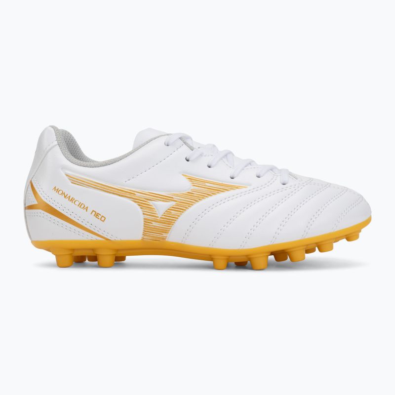 Children's football boots Mizuno Monarcida Neo III Select AG white/mp gold 2