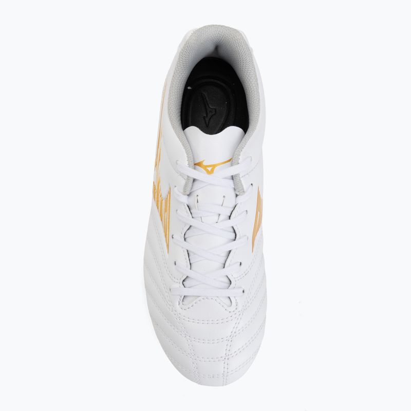Children's football boots Mizuno Monarcida Neo III Select AG white/mp gold 5