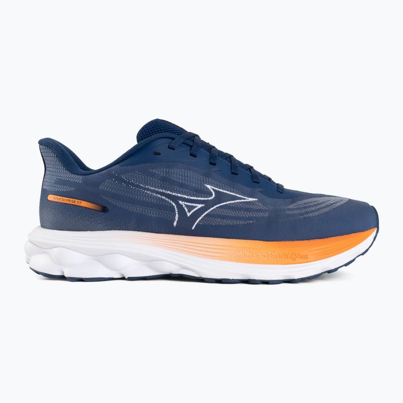 Men's running shoes Mizuno Wave Skyrise 7 estate blue/white/coral rose 2