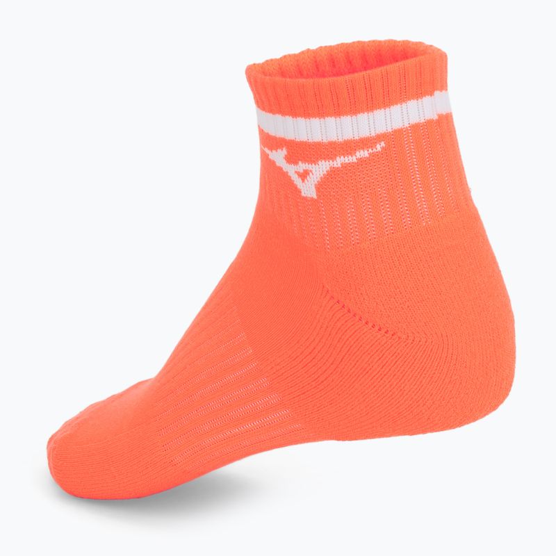 Socks Mizuno Training Mid With Line Lava Orange 2