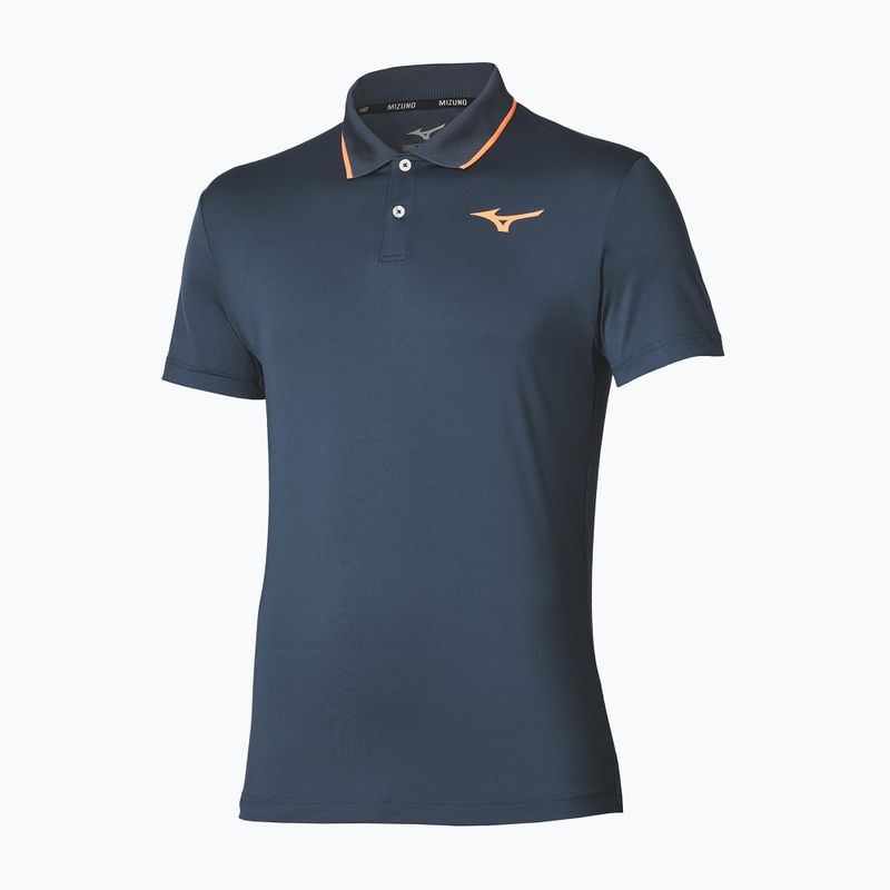 Men's tennis shirt Mizuno Tennis Short Sleeve Polo insigna blue