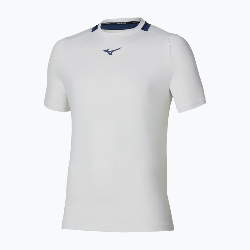 Men's tennis shirt Mizuno Tennis Core Short Sleeve Tee white/insignia blue