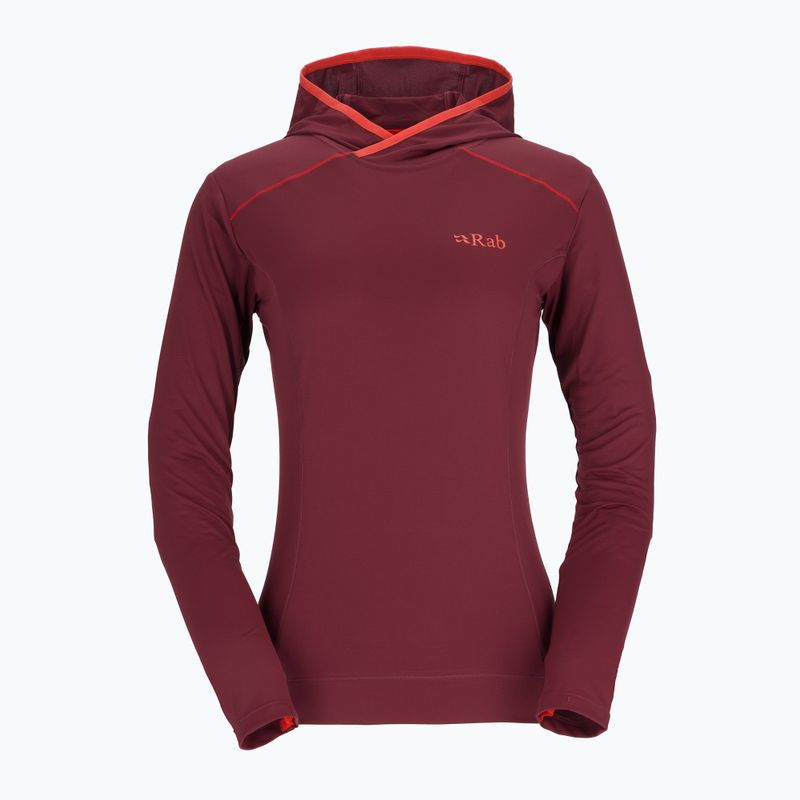 Women's trekking jacket Rab Force Hoody deep heather 5