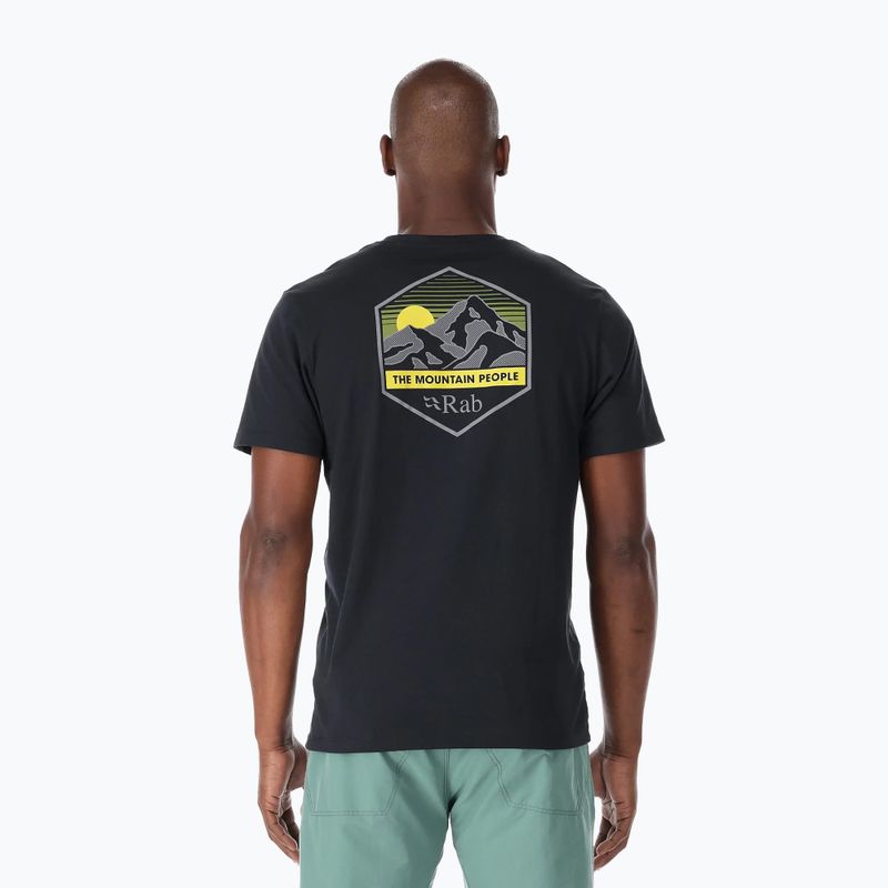 Rab Stance Mountain Peak men's trekking t-shirt grey QCB-66 2