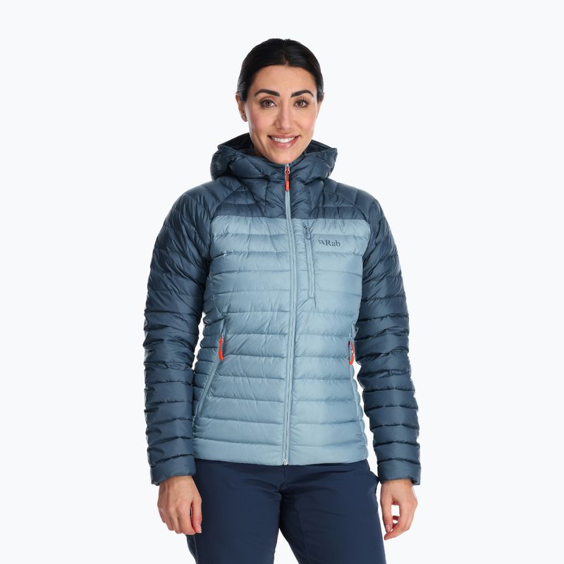 Women's down jacket Rab Microlight Alpine orion blue/citadel