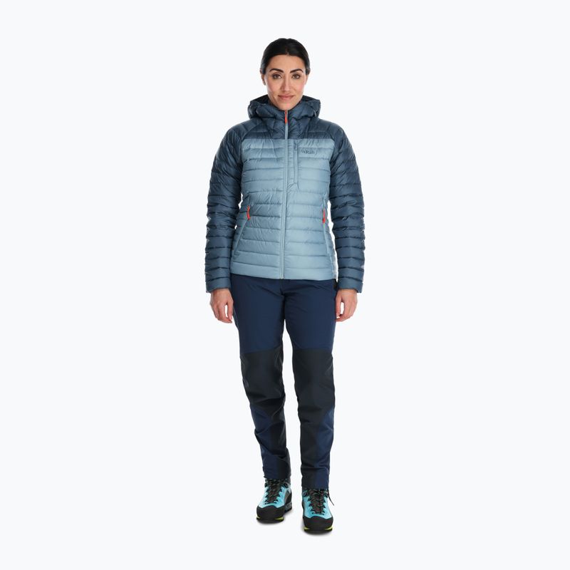 Women's down jacket Rab Microlight Alpine orion blue/citadel 3